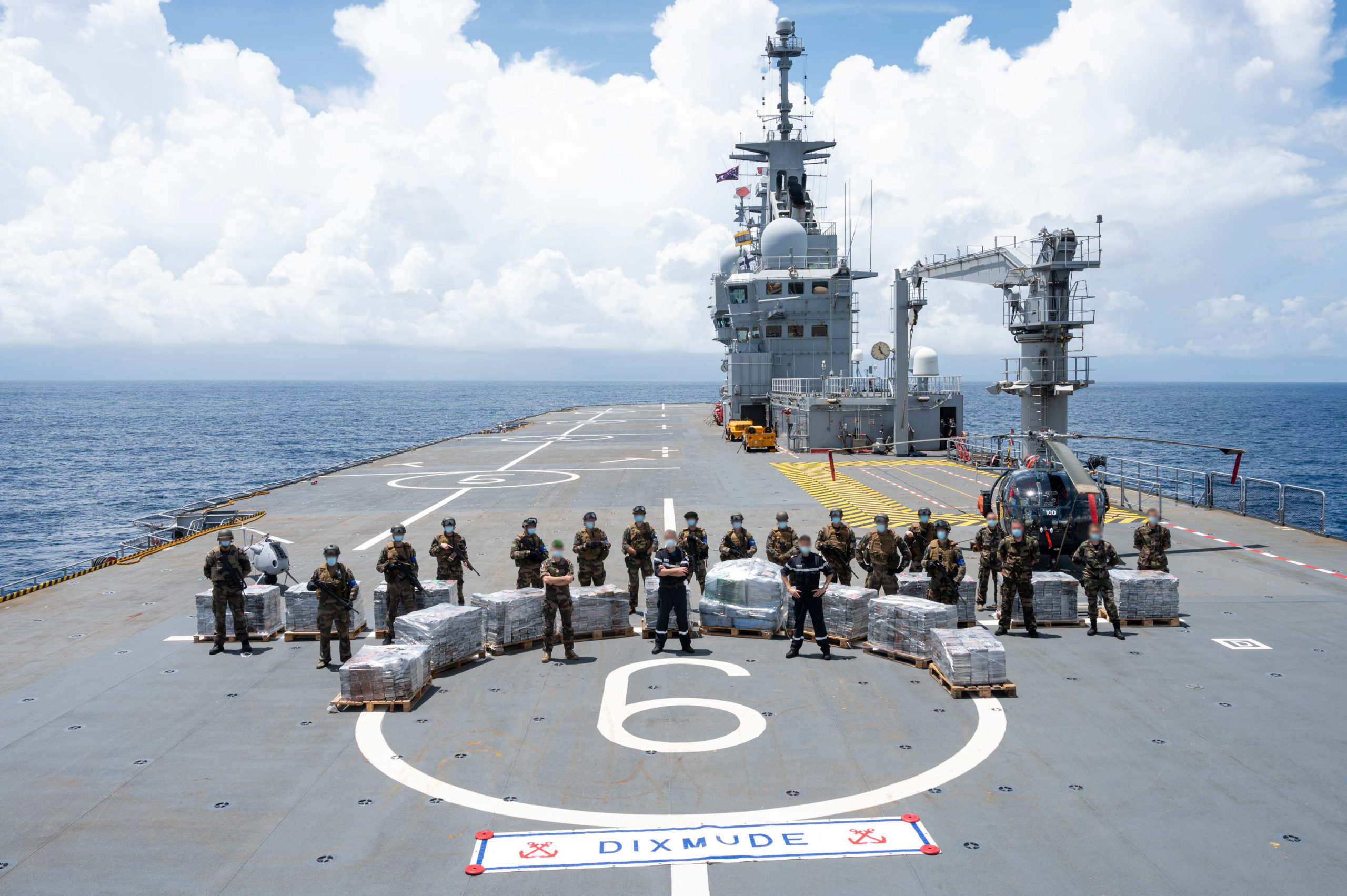 Record cocaine seizure by the French Navy in the Gulf of Guinea