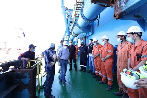 Chairman and Managing Director of the (SCA), Osama Rabie, Witnesses the Commencement of The Dredging Works at the Site of the Canal Duplication Project Taking Place at the Small Bitter Lakes