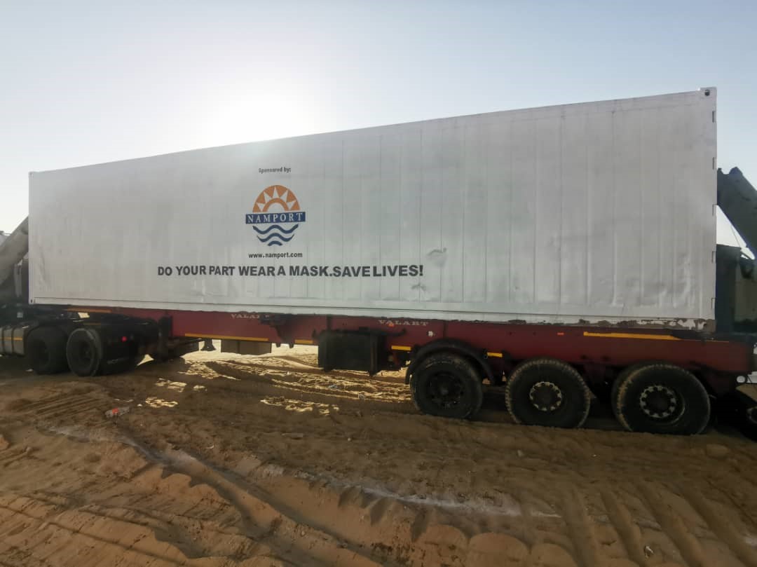 The Namibian Ports Authority jointly with Maersk Namibia (PTY) Limited donates Reefer Containers to the Ministry of Health and Social Services