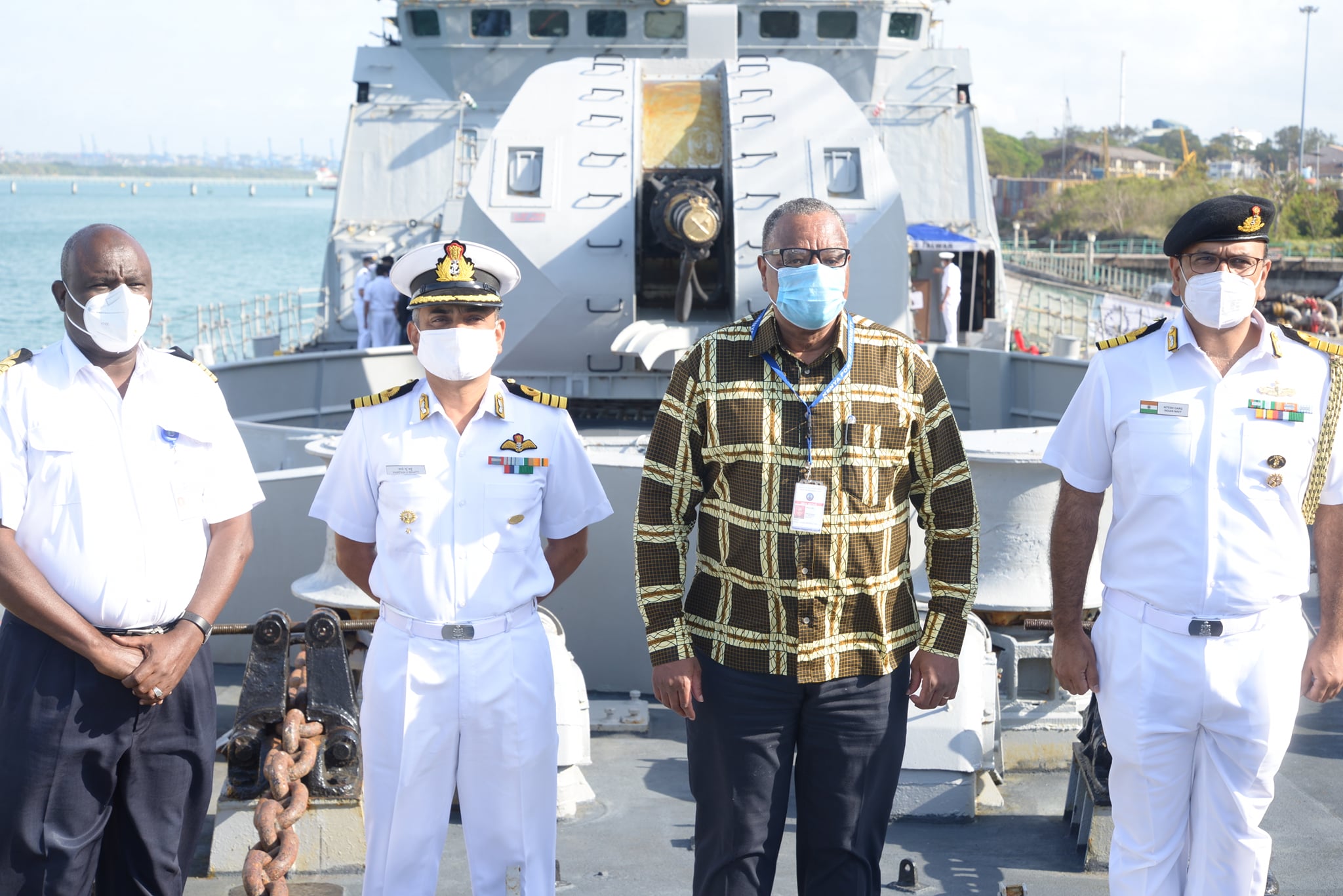 Port of Mombasa received Indian Naval Ship (INS) Talwar which docked at the Port late last night