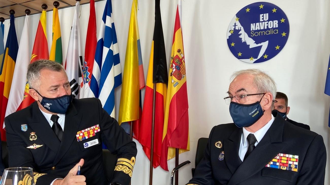 SPANISH CHIEF OF DEFENCE STAFF VISITS EU NAVAL FORCE SOMALIA OPERATION HEADQUARTERS IN ROTA