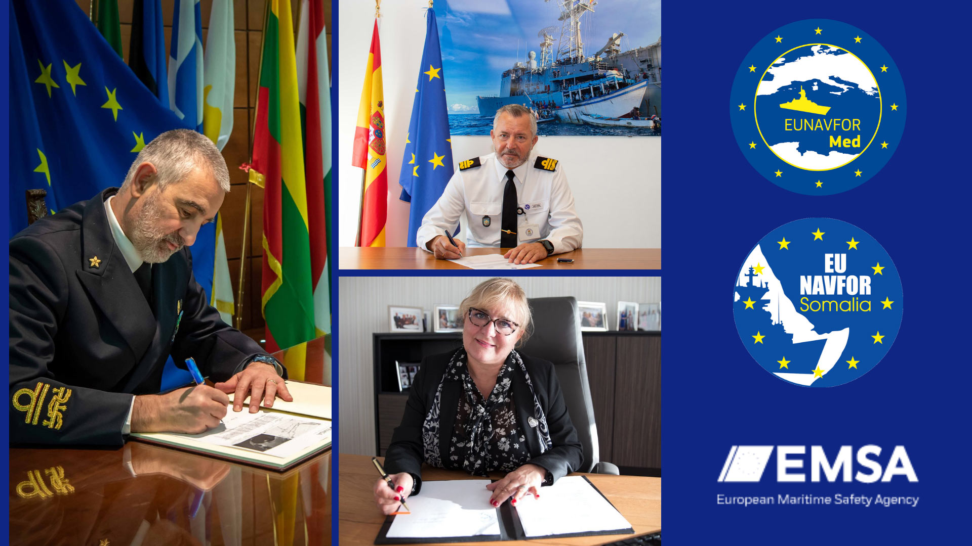 EMSA signs cooperation agreements with EU Naval Missions to provide enhanced maritime awareness for operations in Somalia and Libya