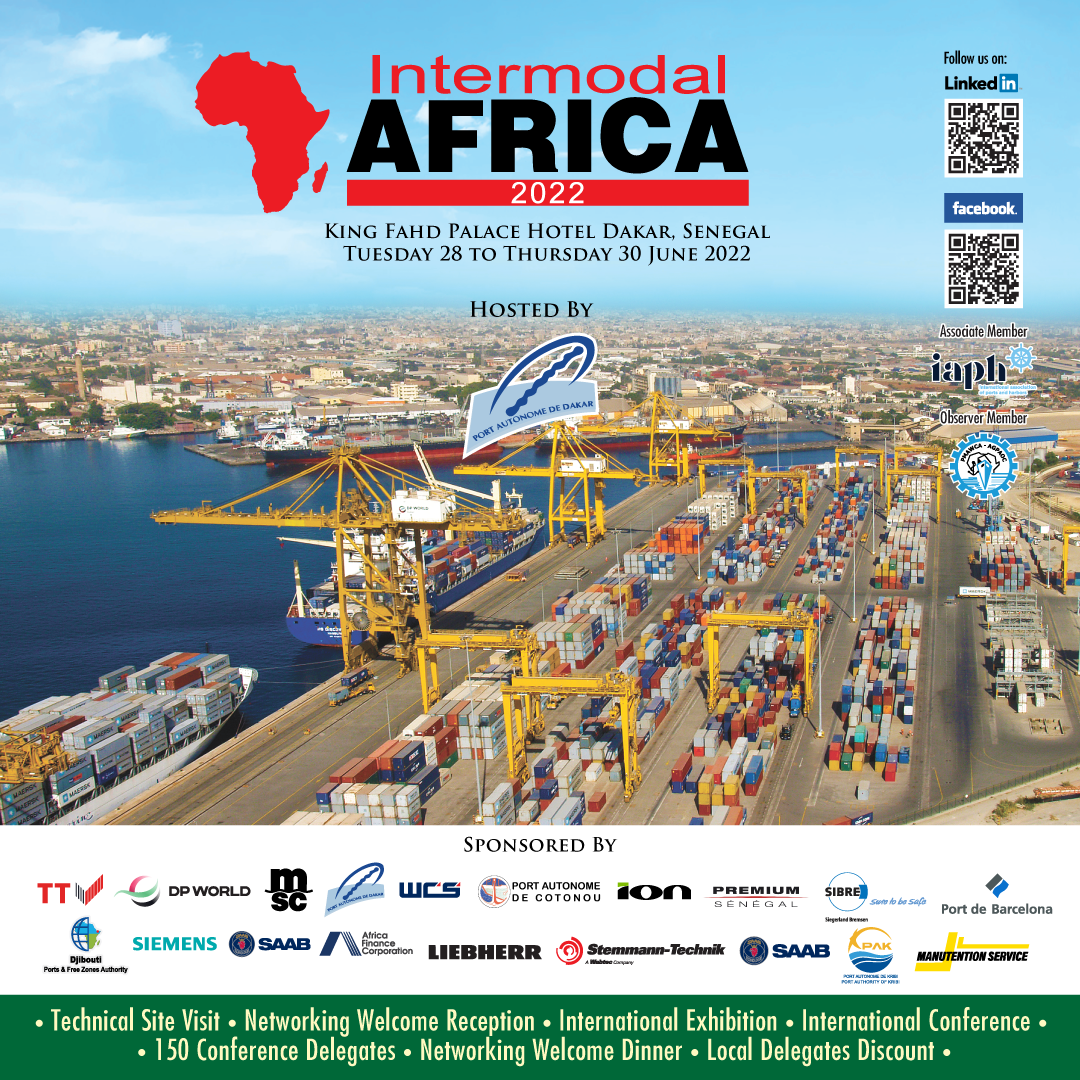 Intermodal Africa, King Fahd Palace Hotel Dakar, Senegal, Tuesday 28 to Thursday 30 June 2022