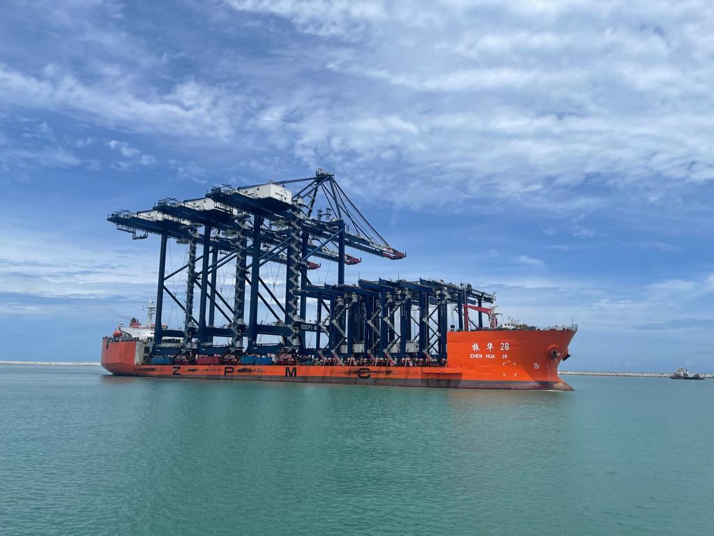 First Vessel berths as Lekki Port takes delivery of STS Cranes and RTG Equipment