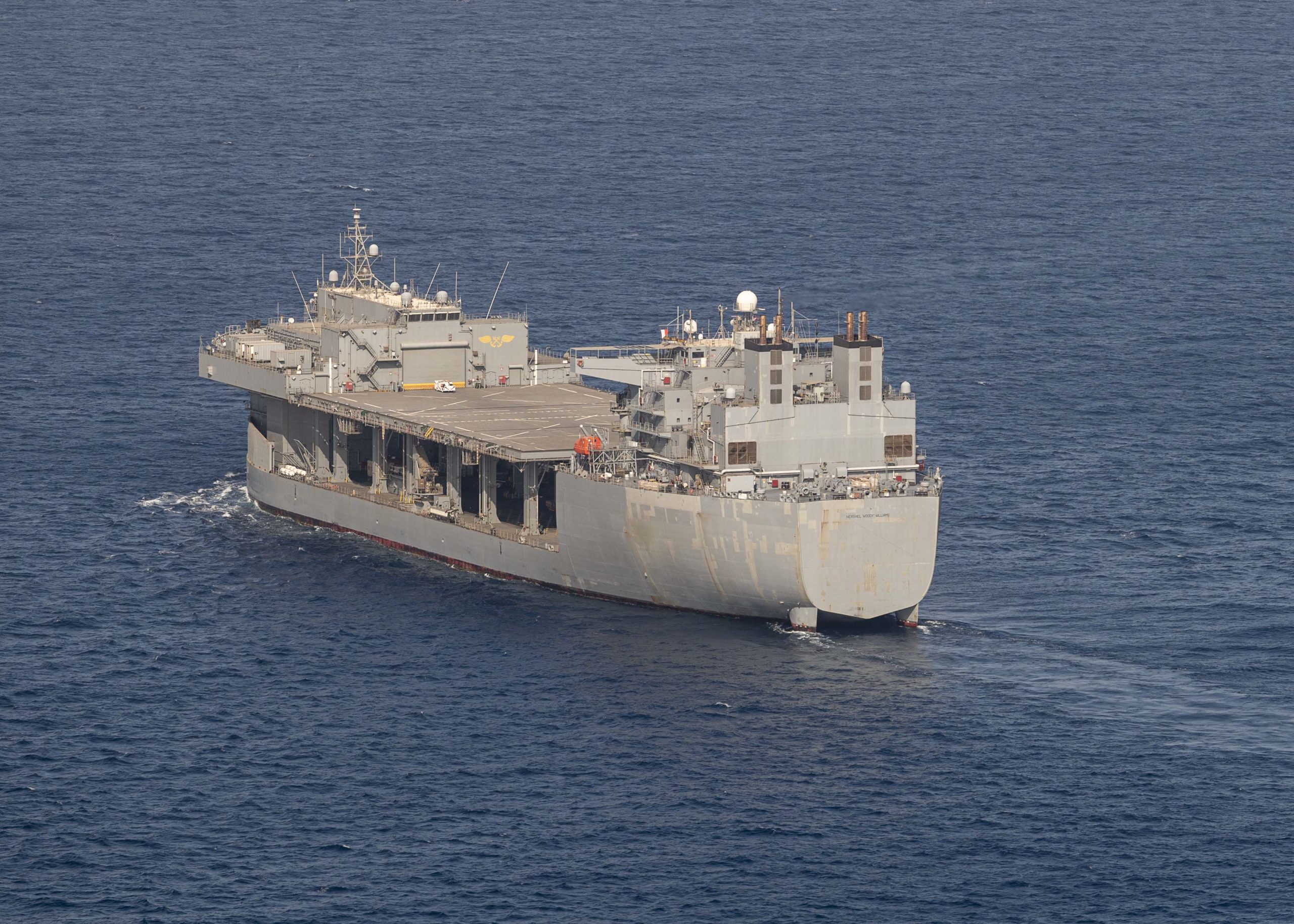 USS Hershel “Woody” Williams (ESB 4) arrives in Walvis Bay, Namibia