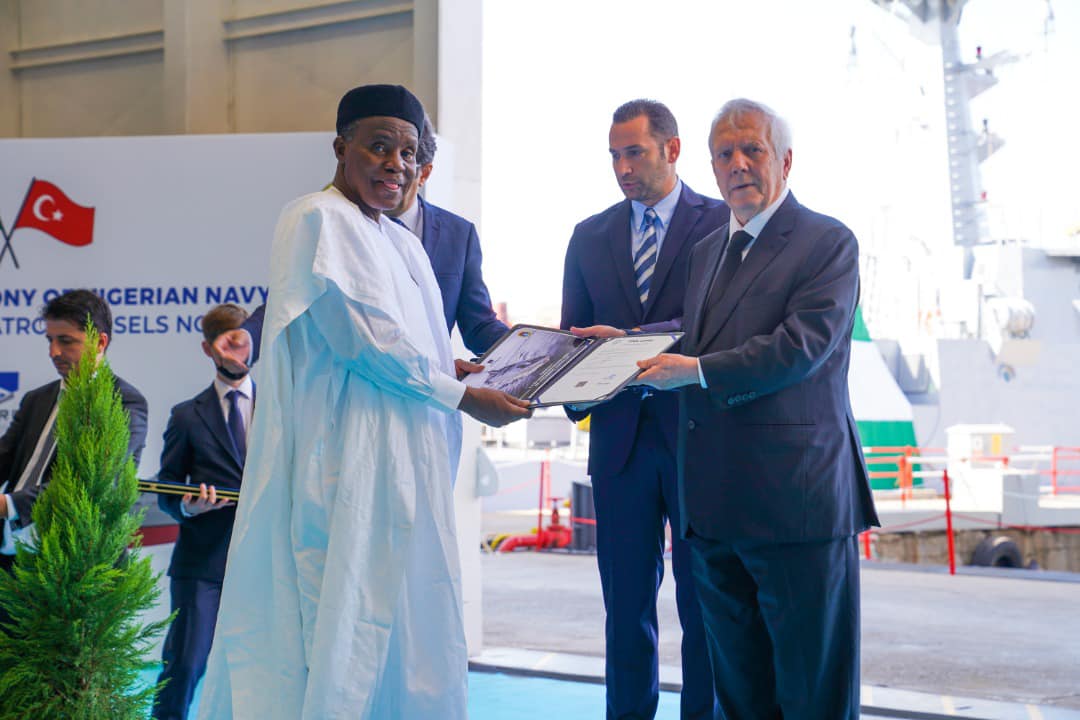 Ceremony to lay the keel of two 76-meter offshore Patrol vessels for the Nigerian Navy