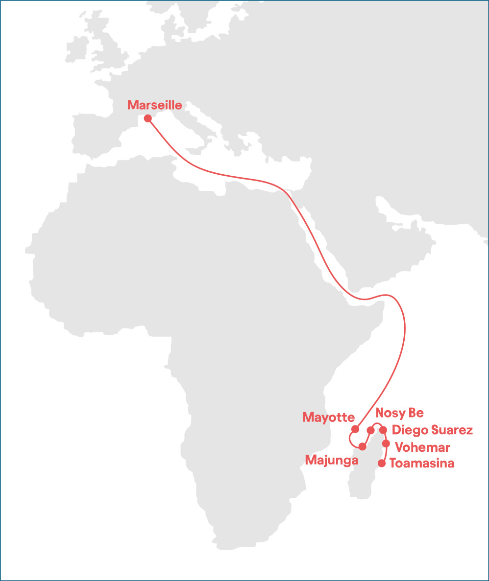 A direct line between France and Madagascar with Windcoop cargo sailboats