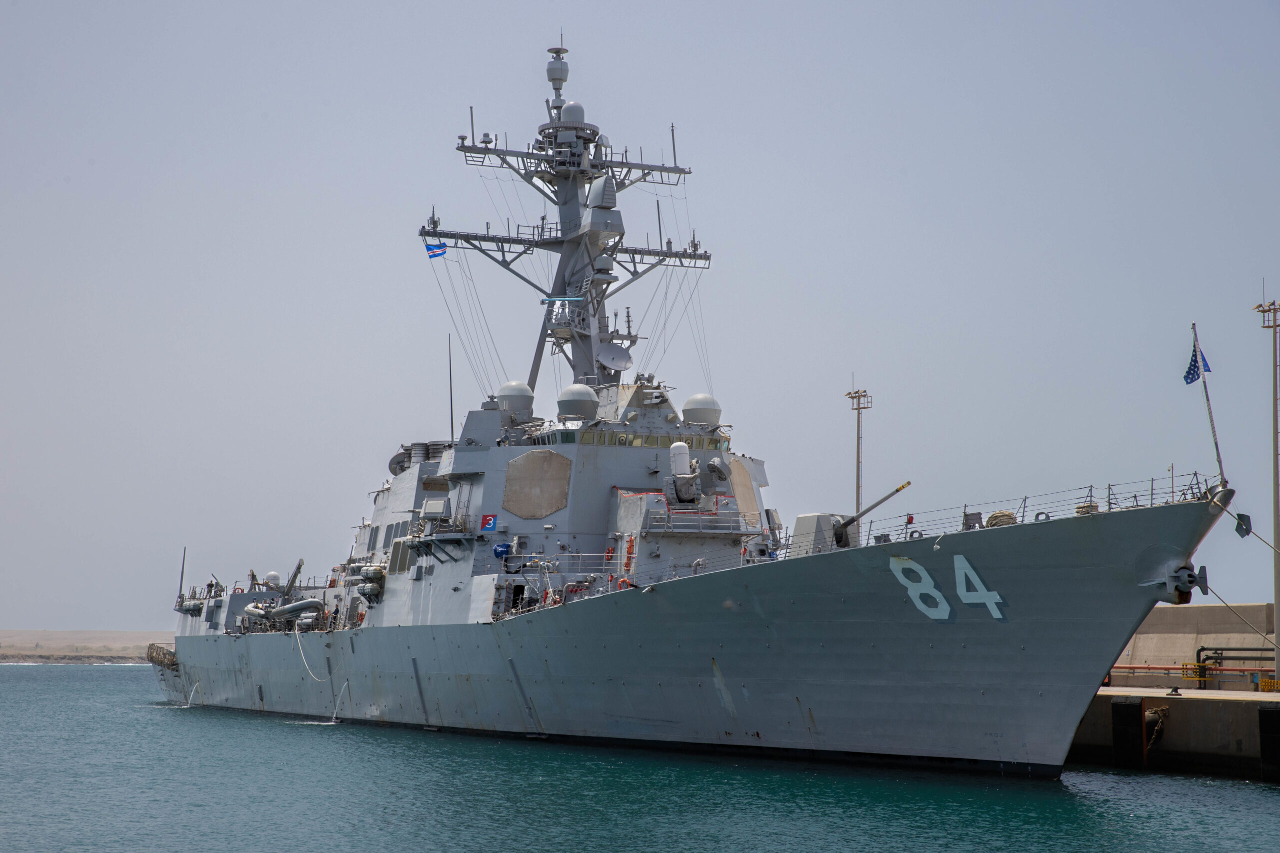 USS Bulkeley (DDG 84) arrives in Sal Island, Cabo Verde for African Maritime Forces Summit