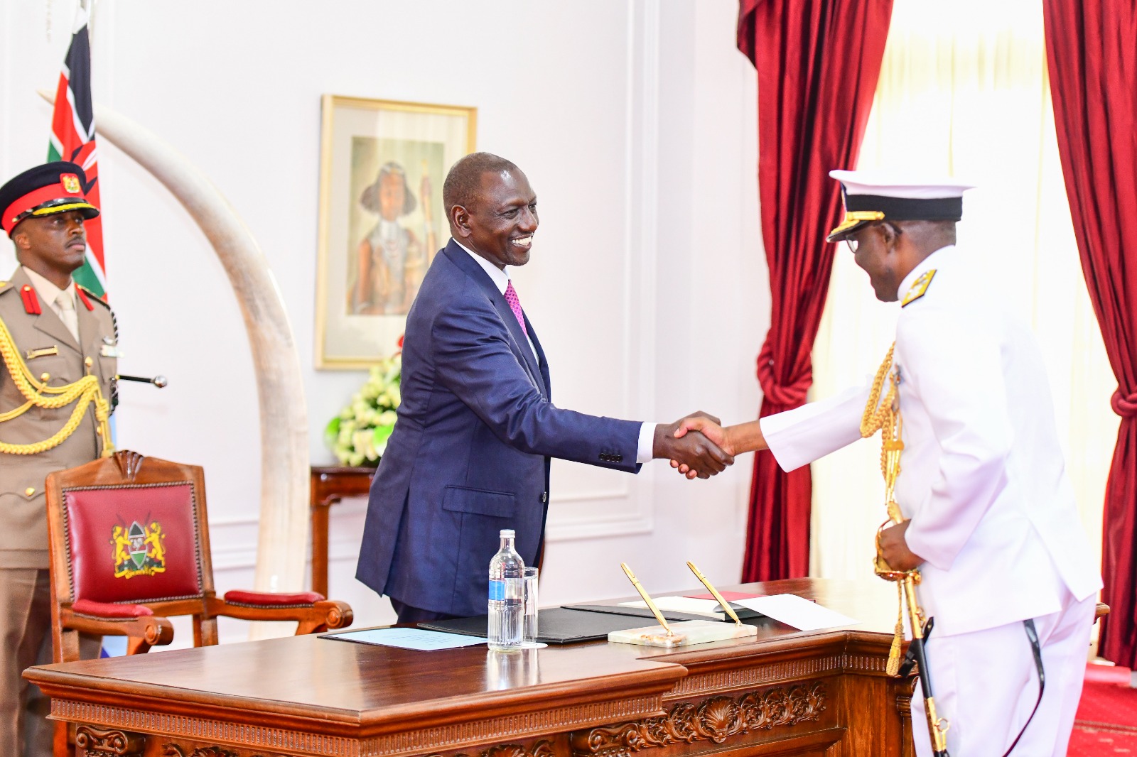 PRESIDENT RUTO TO COAST GUARD BOSS: SERVE WITH DILIGENCE AND UPHOLD THE LAW