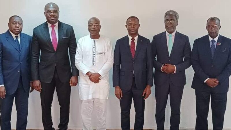 Handover ceremony at the headquarters of the Union of African Shippers’ Councils (UASC)