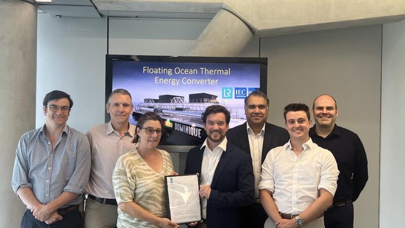 Global OTEC awarded an Approval in Principle for a Barge to support its Floating Ocean Thermal Energy Conversion system