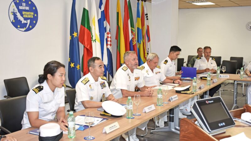 EU NAVFOR ATALANTA OHQ RECEIVED THE VISIT OF THE COMMANDER OF THE CTF-151, ROTA (SPAIN)