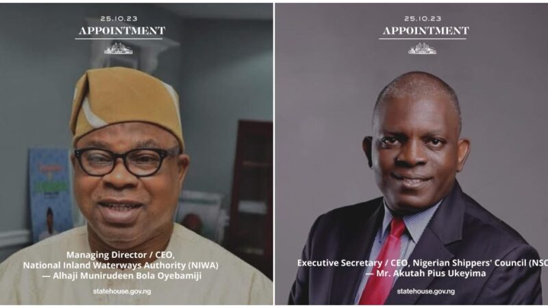 President Tinubu Appoints New Leadership in the Marine and Blue Economy Sector