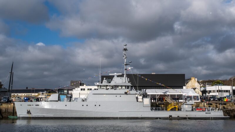 PIRIOU successfully delivers the patrol vessel NIANI to the Senegalese Navy
