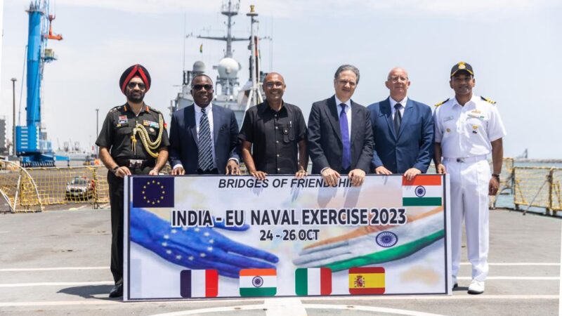 EU and India carry out joint naval exercise in the Gulf of Guinea