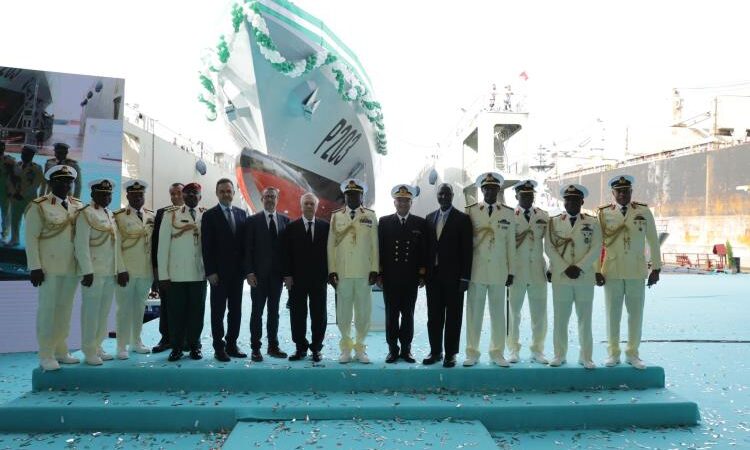 The launching ceremony of first of OPV 76 Offshore Patrol Vessels Has Been Completed at Dearsan Shipyard