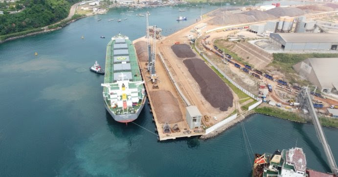 The Multipurpose Industrial Terminal of San Pedro (TIPSP):  Successfully received its first post-Panamax vessel dedicated to the export of nickel