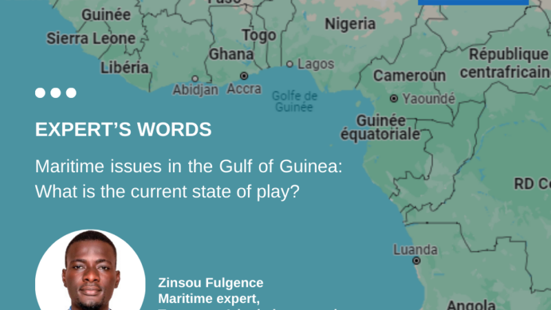 Maritime issues in the Gulf of Guinea: What is the current state of play?