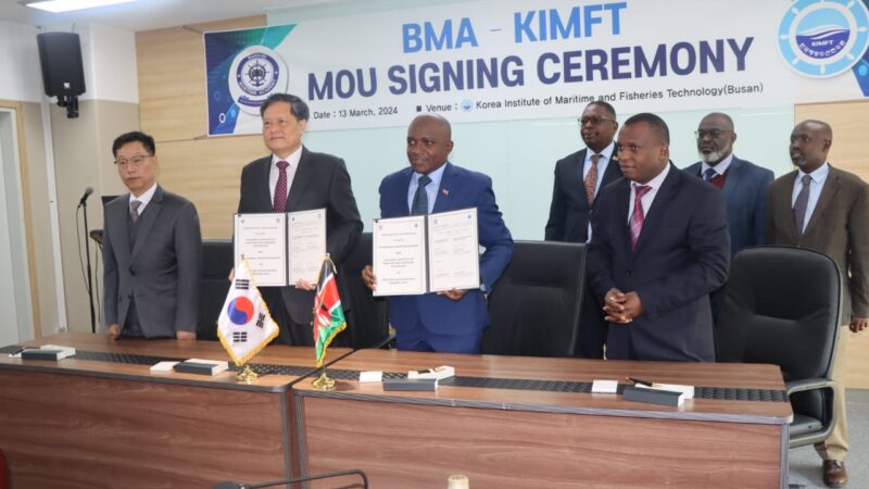 KENYANS TO BENEFIT FROM SEAFARERS JOBS IN SOUTH KOREA