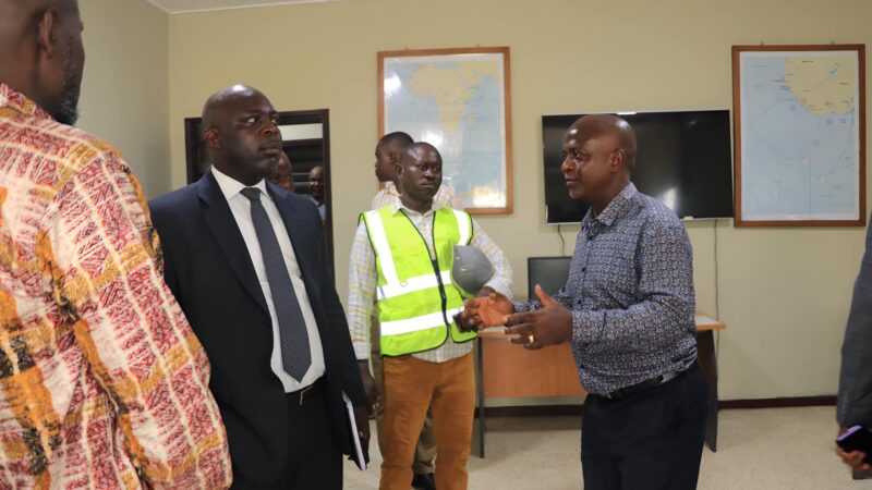 Commissioner Lighe Makes a working visit to maritime facilities in Monrovia