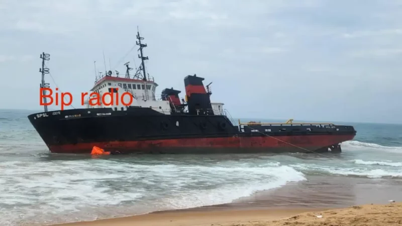 Ship grounding of the “SPSL UDEME” off the coast of Benin