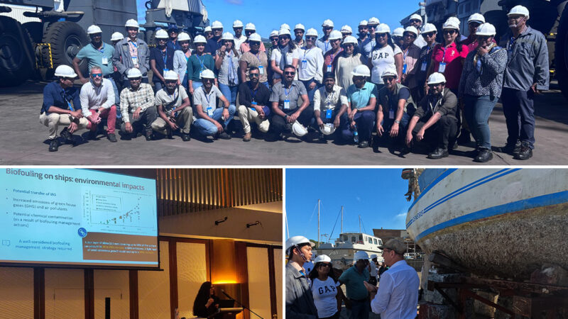 Mauritian officials trained in dry-dock operations to combat biofouling