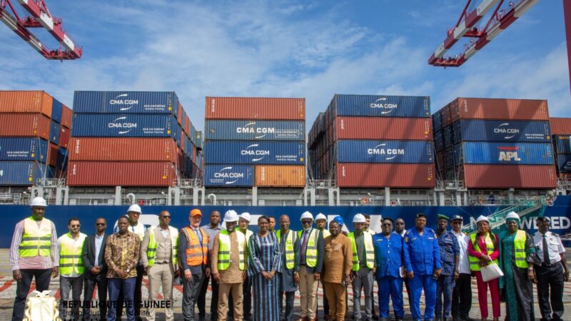 Guinea: Port of Conakry welcomes CMA CGM’s first LNG-fuelled container ship