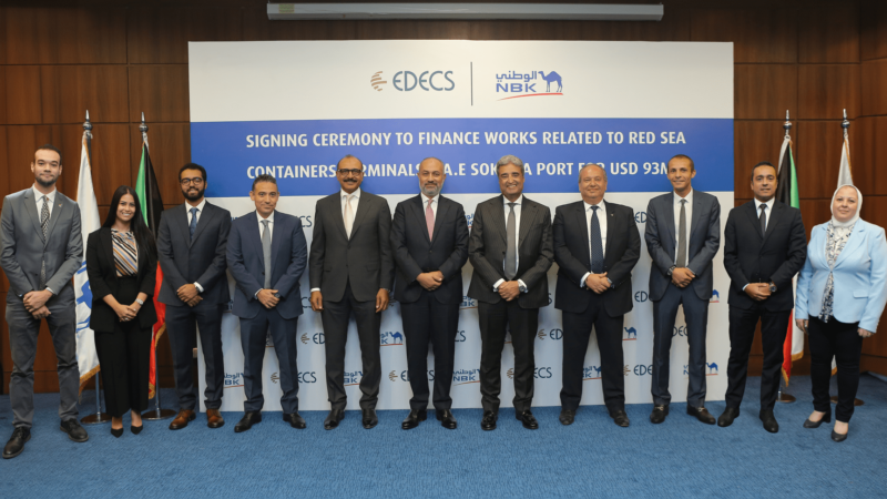 NBK – Egypt grants EDECS $93mln funding to support container terminal development at Ain Sokhna Port