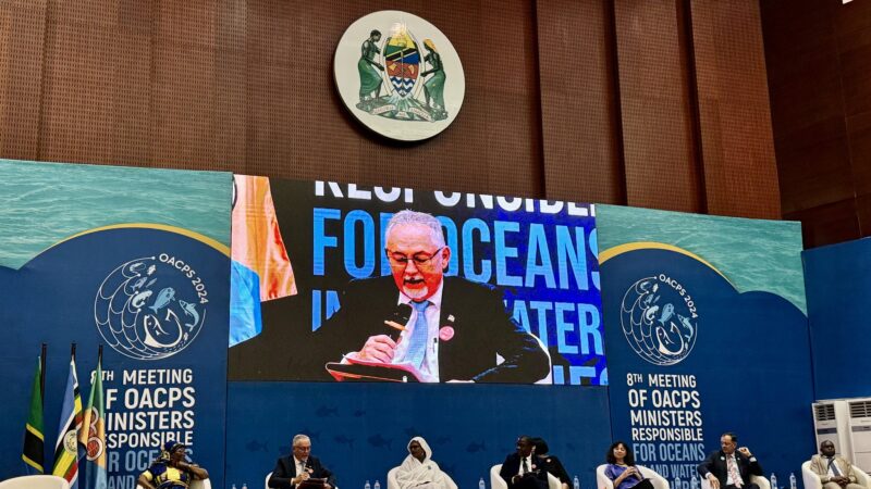 Designated Minister Ferrari Attends 8th OACPS Meeting for Ministers Responsible for Oceans, Inland Waters, and Fisheries in Dar es Salaam, Tanzania