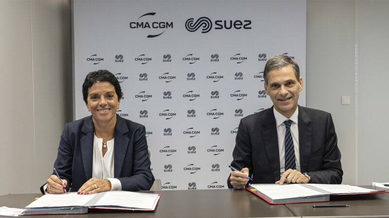 CMA CGM Group and SUEZ sign a memorandum of understanding to develop the production of biomethane in Europe and the low-carbon transition of maritime transport