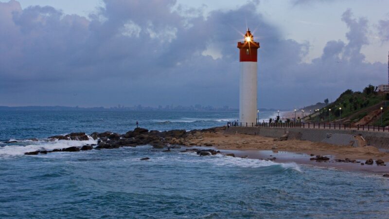 SOUTH AFRICA : UMHLANGA ROCKS LIGHTHOUSE MARKS 70 YEARS AS A BEACON OF SAFE NAVIGATION