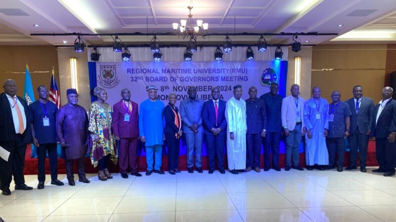 Regional Maritime University 32nd Board of Governors Meeting continues in Liberia