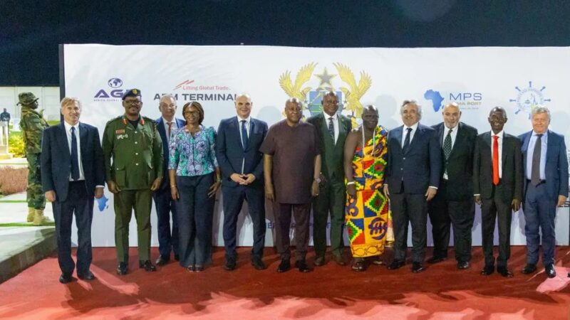 PRESIDENT JOHN DRAMANI MAHAMA HAS OFFICIALLY COMMISSIONED THE $1.5 BILLION EXPANSION OF TEMA PORT