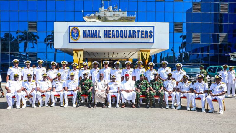 NIGERIAN NAVY DECORATES NEWLY PROMOTED REAR ADMIRALS IN A MEMORABLE CEREMONY AT NAVAL HEADQUARTERS