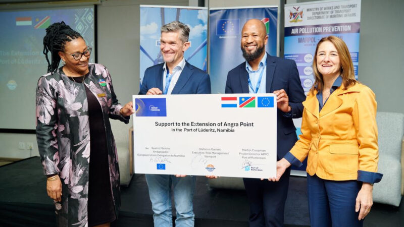 European Union and Port of Rotterdam support Namport in expansion of Lüderitz Port