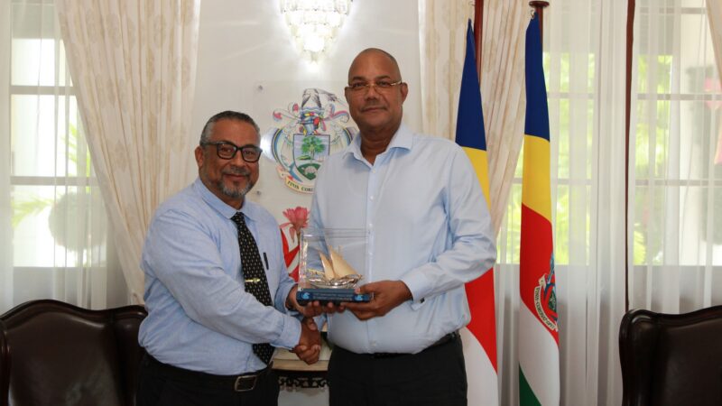 President Herminie Receives PMAESA Secretary General at State House