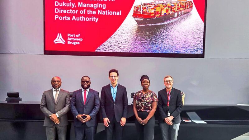 Managing Director Sekou A. M. Dukuly Advances Strategic Port Modernization Talks at Liberia–EU Business Conference; Engages Port of Antwerp International