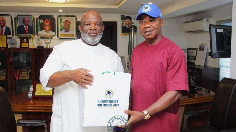 TRANSPORTERS FOR TINUBU 2027 VISITS MARITIME WORKERS’ UNION OF NIGERIA