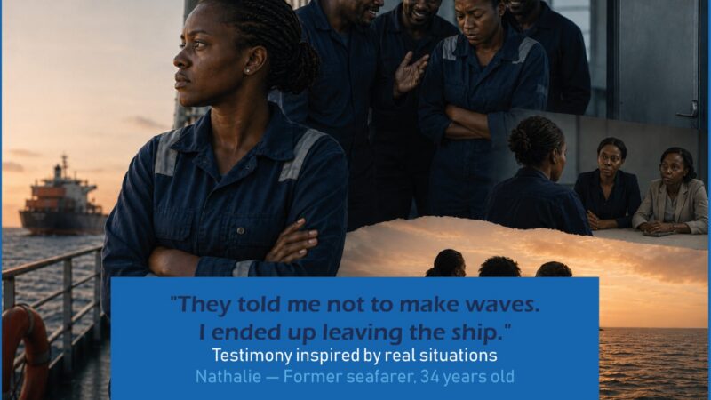 They told me not to make waves. I ended up leaving the ship. – Testimony inspired by real situations