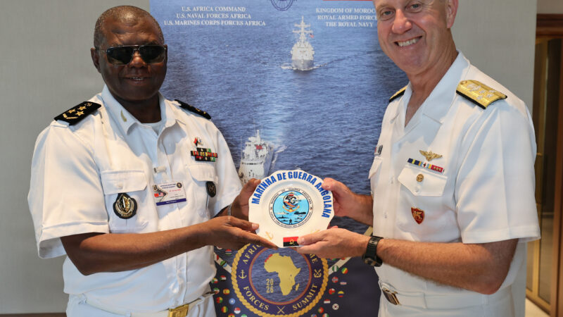 Wikoff Meets with Angolan Navy Commander During African Maritime Forces Summit