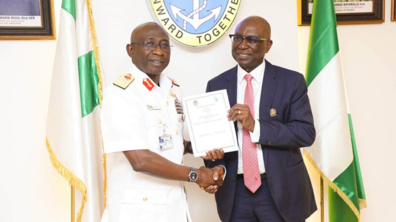 Nigeria – Maritime Security: NIMASA, Nigerian Navy Renew MOU to Strengthen Collaboration