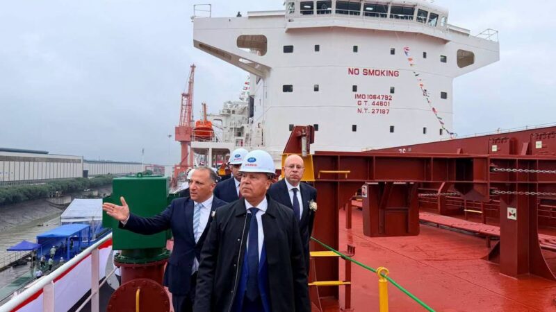 Egypt – Transport Minister witnesses NNC’s delivery of 2 new vessels from China’s New Hantong shipyard