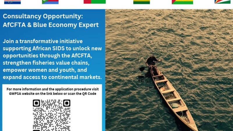 CALL FOR CONSULTANCY – STRENGTHENING AFRICAN SIDS READINESS TO INTEGRATE FISHERIES VALUE CHAINS INTO CONTINENTAL TRADE UNDER THE AFCFTA