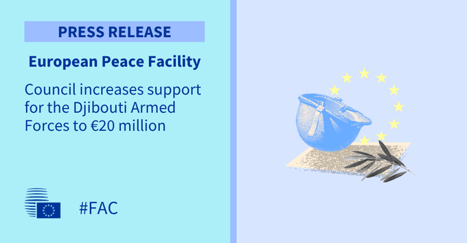 European Peace Facility: Council increases support for the Djibouti Armed Forces to €20 million