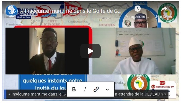Maritimafrica live : « Insécurité maritime dans le Golfe de Guinée : Que peut-on attendre de la CEDEAO ? »