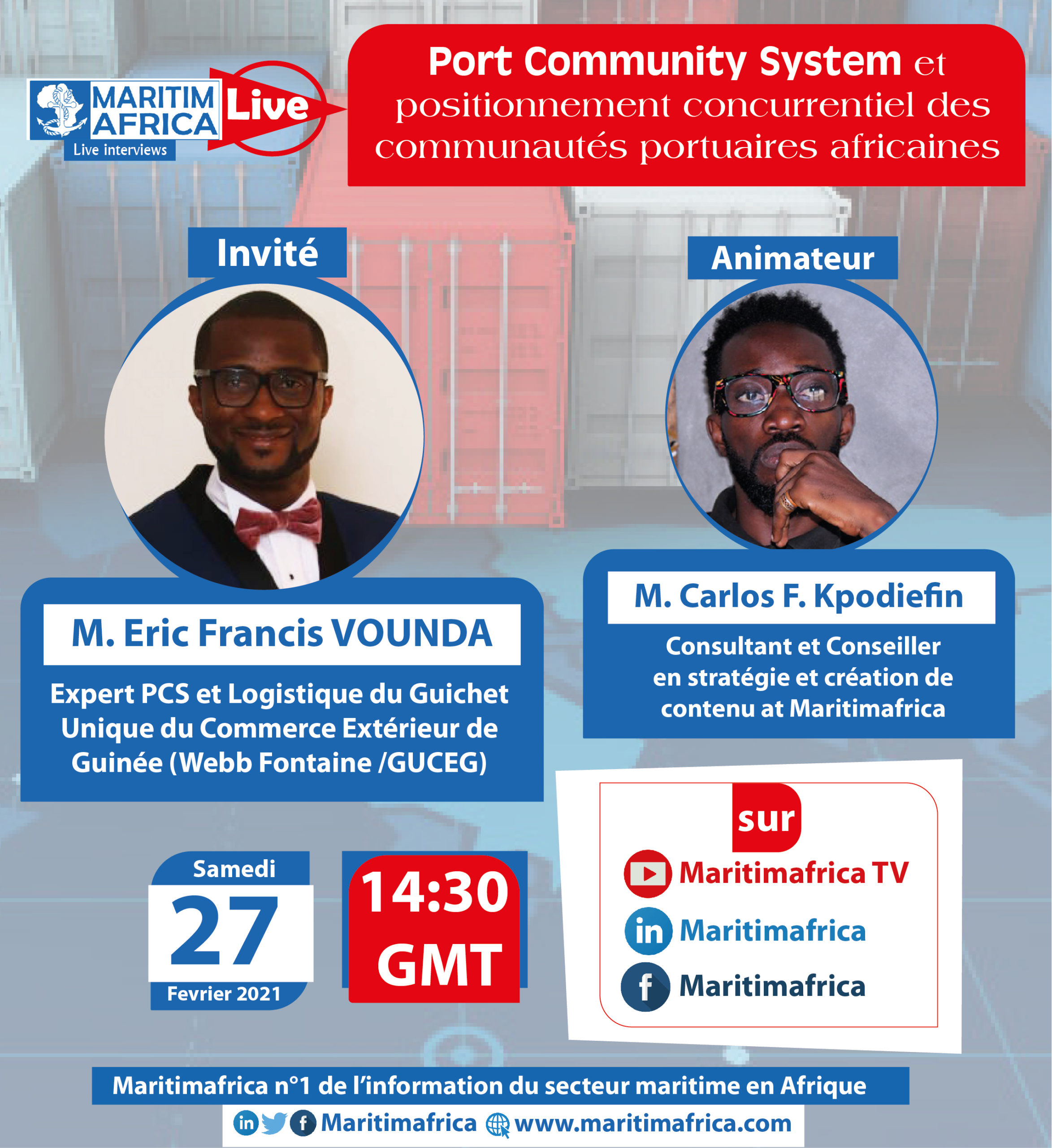 Maritimafrica Live : « Port Community System et positionnement concurrentiel des communautés portuaires africaines »