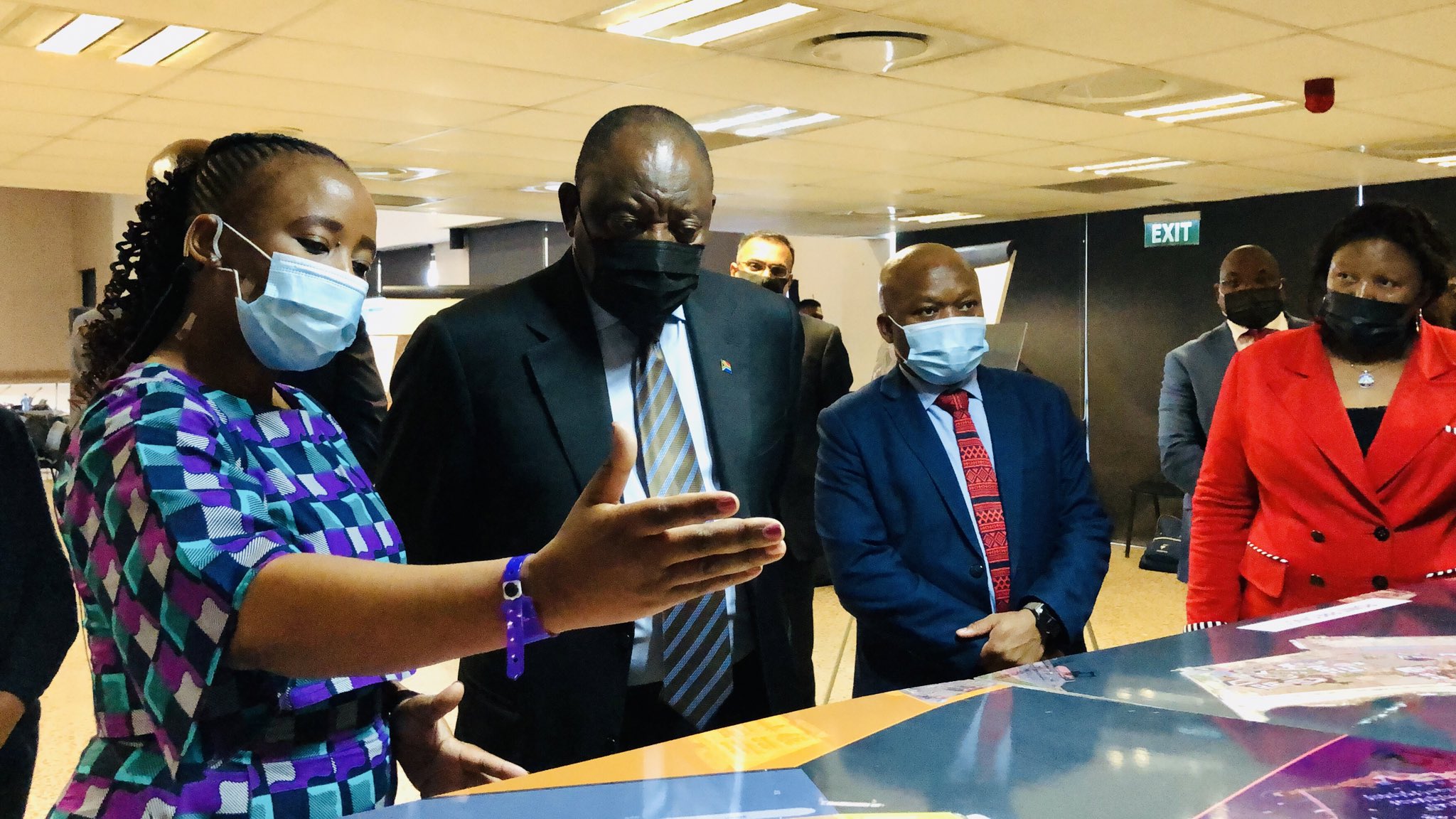 Afrique du Sud : le président Cyril Ramaphosa a visité le port de Durban