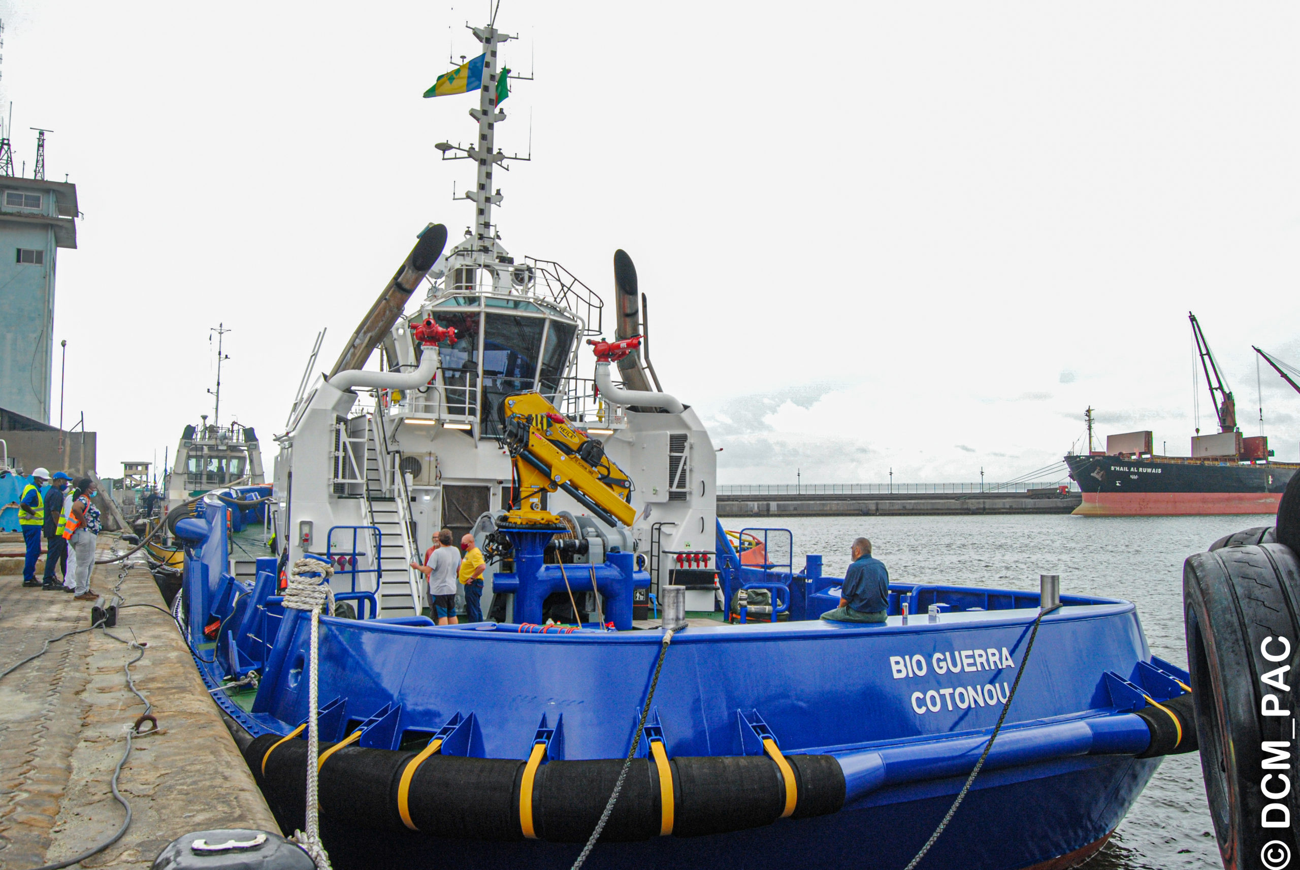 Modernisation et Renforcement des équipements au Port de Cotonou :  Le 2nd remorqueur, le BIO GUERRA arrivé à bon port