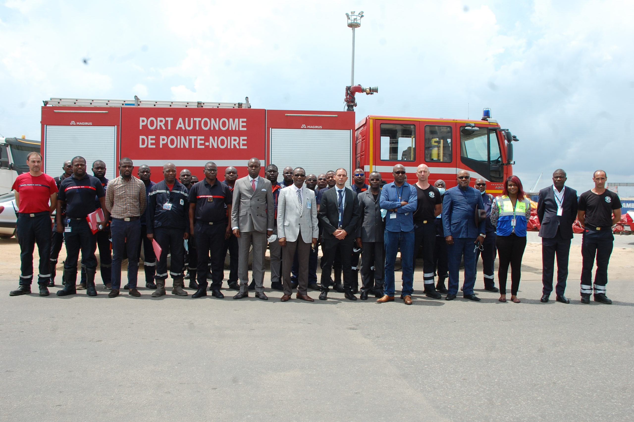 CONGO : FORMATION DES POMPIERS AU PORT AUTONOME DE POINTE NOIRE