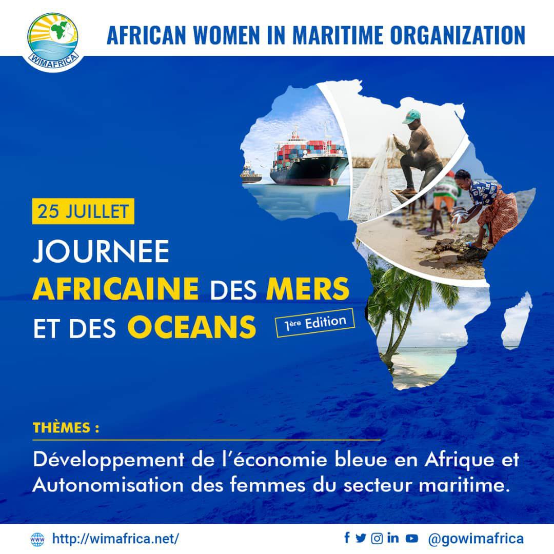 Le WIMAFRICA célèbre la Journée Africaine des Mers et des Océans de 2022 sous le thème : « Renforcer le programme de l’économie bleue en Afrique »